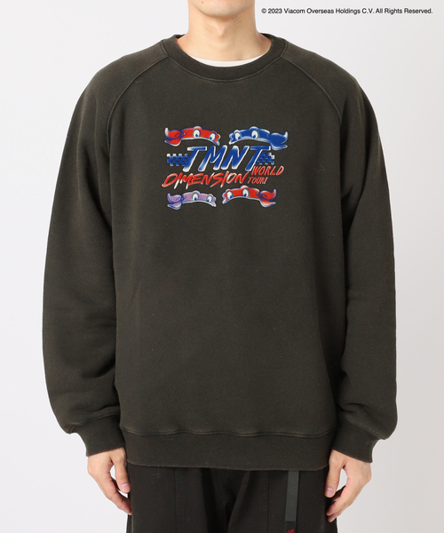 セール】【TMNT × relume】別注 フロッキープリント クルー
