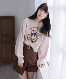 clear | アニマルワッペンニットトップス≪2023AW新作≫(ニット/セーター)