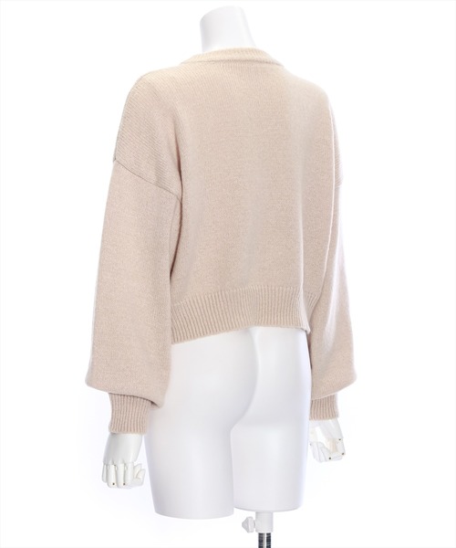 clear（クリア）の「アニマルワッペンニットトップス（ニット/セーター・レディース・グレー系その他3/グリーン系その他2/ブルー系その他3/ベージュ系その他/ホワイト系その他2/ホワイト系その他・F）」の9枚目の写真