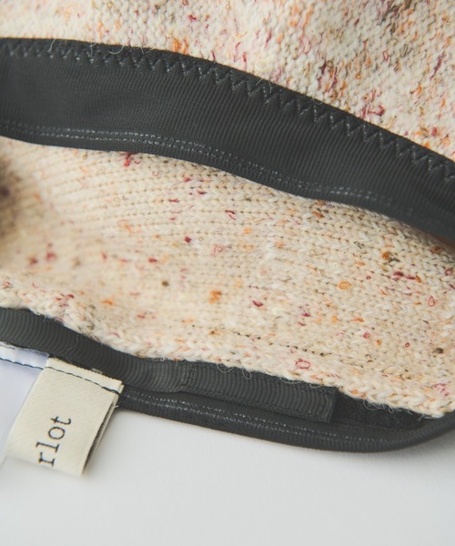 MERLOT(メルロー)の「ウール混ネップベレー帽(ハンチング/ベレー帽・レディース・ナチュラル/ネイビー・FREE)」の3枚目の写真