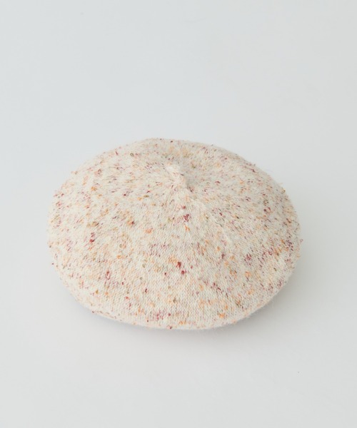 MERLOT(メルロー)の「ウール混ネップベレー帽(ハンチング/ベレー帽・レディース・ナチュラル/ネイビー・FREE)」の8枚目の写真