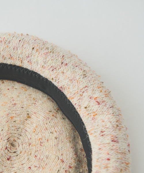 MERLOT(メルロー)の「ウール混ネップベレー帽(ハンチング/ベレー帽・レディース・ナチュラル/ネイビー・FREE)」の10枚目の写真