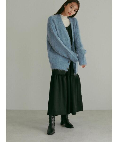 AJUGA.（アジュガ）の「■AJUGA.×GP キャミワンピース（ワンピース・レディース・ブラック/ブルー・FREE）」の6枚目の写真