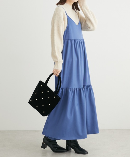 AJUGA.（アジュガ）の「■AJUGA.×GP キャミワンピース（ワンピース・レディース・ブラック/ブルー・FREE）」の2枚目の写真