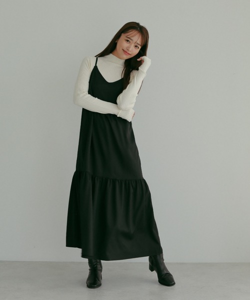 ☘️25新作 ♡ Aje アジュ イエローキャミワンピース 新品♡　020 ☘️25新作 ♡ Aje アジュ イエローキャミワンピース 新品♡ 020