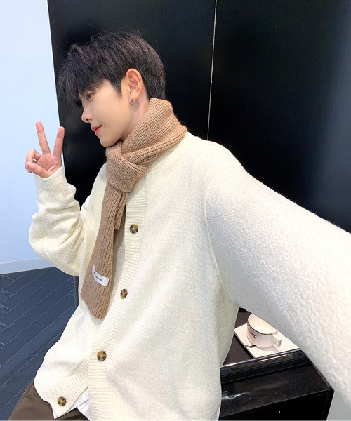 neos（ネオス）の「【neos -addictive design-】ルーズシルエット ノーカラー モール ニット カーディガン（カーディガン/ボレロ・メンズ・グリーン/ホワイト/ブルー/ワインレッド/ブラック・X-LARGE/LARGE/MEDIUM）」の21枚目の写真