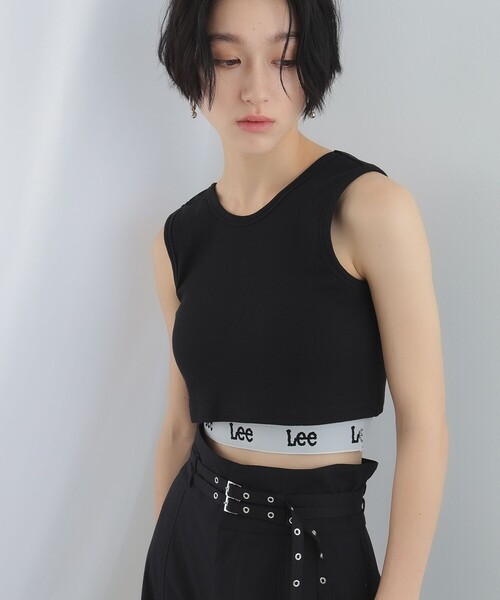 Ray BEAMS（レイビームス）の「【WEB限定】Lee / RIB LOGO N/S TEE（タンクトップ・レディース・ブラック/ホワイト・ONE SIZE）」の2枚目の写真