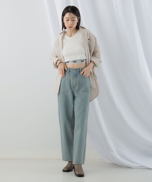 Ray BEAMS（レイビームス）の「【WEB限定】Lee / RIB LOGO N/S TEE（タンクトップ・レディース・ブラック/ホワイト・ONE SIZE）」の4枚目の写真