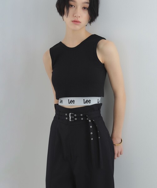 Ray BEAMS（レイビームス）の「【WEB限定】Lee / RIB LOGO N/S TEE（タンクトップ・レディース・ブラック/ホワイト・ONE SIZE）」の16枚目の写真