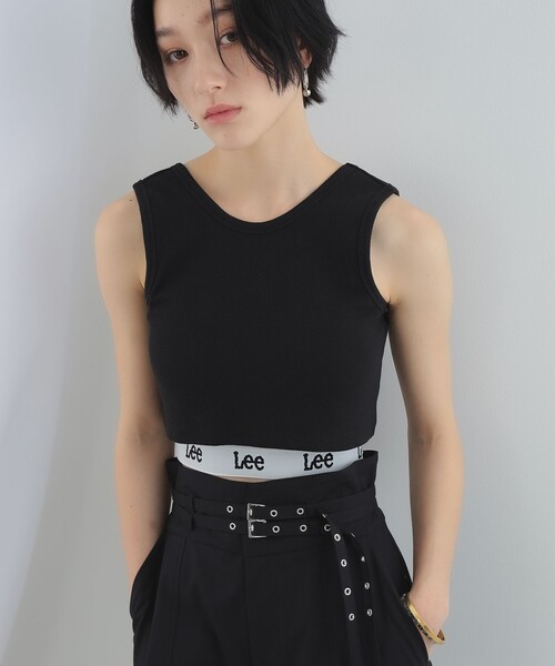 Ray BEAMS（レイビームス）の「【WEB限定】Lee / RIB LOGO N/S TEE（タンクトップ・レディース・ブラック/ホワイト・ONE SIZE）」の17枚目の写真