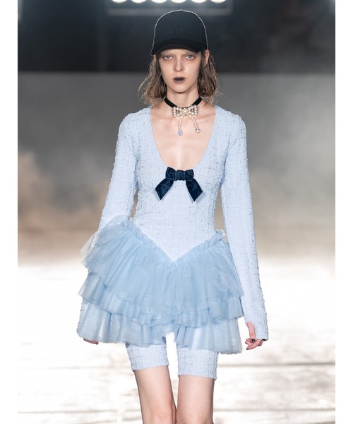 PAMEO POSE(パメオポーズ)の「Little Ballerina Dress(ワンピース・レディース・ブラック/スカイブルー/ホワイト・FREE)」の3枚目の写真