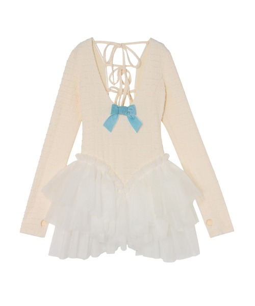 PAMEO POSE(パメオポーズ)の「Little Ballerina Dress(ワンピース・レディース・ブラック/スカイブルー/ホワイト・FREE)」の19枚目の写真