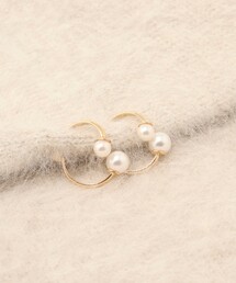 NOLLEY’S Sophi | カーブパールキャッチピアス(ピアス（両耳用）)