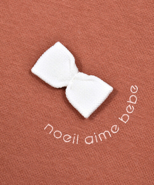 Noeil aime BeBe(ノイユエイムベベ)の「リボンいっぱいベア裏毛起毛トレーナー(80~130cm)(スウェット・キッズ・ブラウン/ピンク・120cm/130cm/100cm/80cm/110cm/90cm)」の15枚目の写真