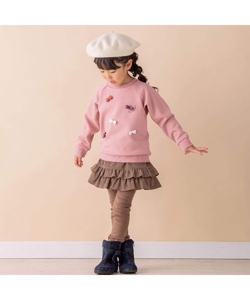 Noeil aime BeBe(ノイユエイムベベ)の「リボンいっぱいベア裏毛起毛トレーナー(80~130cm)(スウェット・キッズ・ブラウン/ピンク・120cm/130cm/100cm/80cm/110cm/90cm)」の19枚目の写真