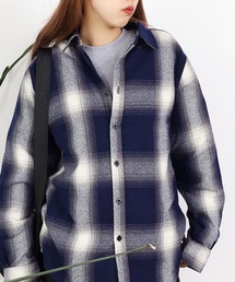 shaka wear/シャカウェア FLANNEL SHIRT フランネルシャツ オンブレチェック