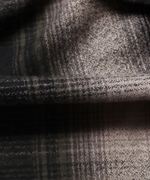 SHAKA WeAR(シャカウェア)の「shaka wear/シャカウェア FLANNEL SHIRT フランネルシャツ オンブレチェック(シャツ/ブラウス・メンズ・ネイビー系/ブラック系・XL/S/L/M)」の8枚目の写真