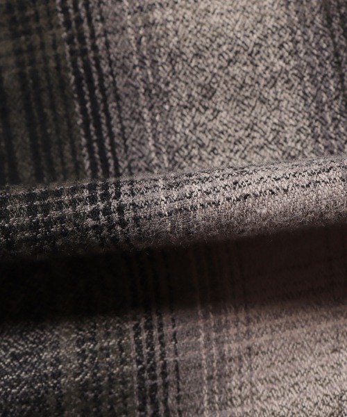 SHAKA WeAR(シャカウェア)の「shaka wear/シャカウェア FLANNEL SHIRT フランネルシャツ オンブレチェック(シャツ/ブラウス・メンズ・ネイビー系/ブラック系・XL/S/L/M)」の9枚目の写真