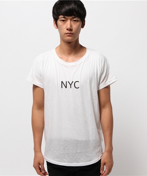 WHO'S WHO gallery（フーズフーギャラリー）の「【GIGGER】ドルマンTEE NYC（Tシャツ/カットソー・メンズ・オフホワイト/ブラック/グレー/レッド・FREE/MEDIUM/LARGE）」の6枚目の写真