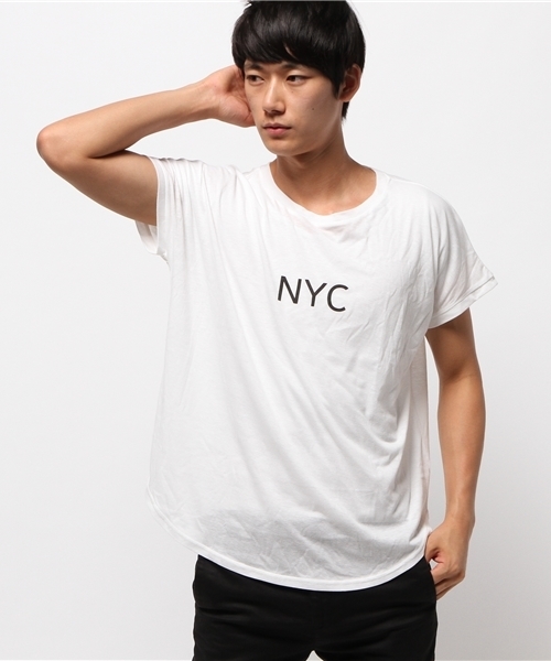 WHO'S WHO gallery（フーズフーギャラリー）の「【GIGGER】ドルマンTEE NYC（Tシャツ/カットソー・メンズ・オフホワイト/ブラック/グレー/レッド・FREE/MEDIUM/LARGE）」の14枚目の写真