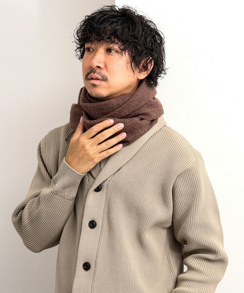 NOLLEY'S goodman(ノーリーズグッドマン)の「強縮リブウールマフラー30(マフラー・メンズ・サックスブルー/グレー/ブラウン/チャコールグレー・FREE)」の16枚目の写真