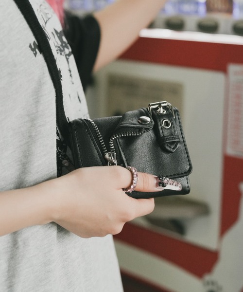 DEVICE（デバイス）の「ライダースジャケット デザイン ミニ財布 ミニウォレット（財布・メンズ・ブラック・FREE）」の14枚目の写真