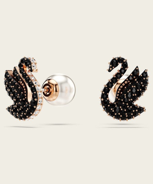 Swarovski リボン型ピアス クリスタル/ジェット 楽天市場】スワロフスキー ピアス リボンの通販