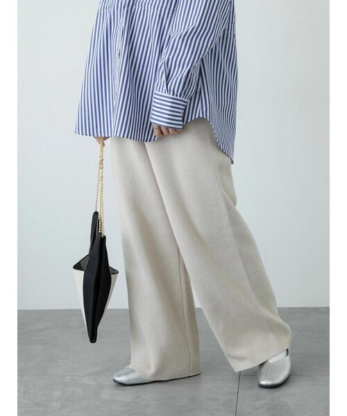 Lugnoncure(ルノンキュール)の「無地柄アソートニットパンツ(その他パンツ・レディース・ベージュ/グレー/ブラック・F)」の3枚目の写真