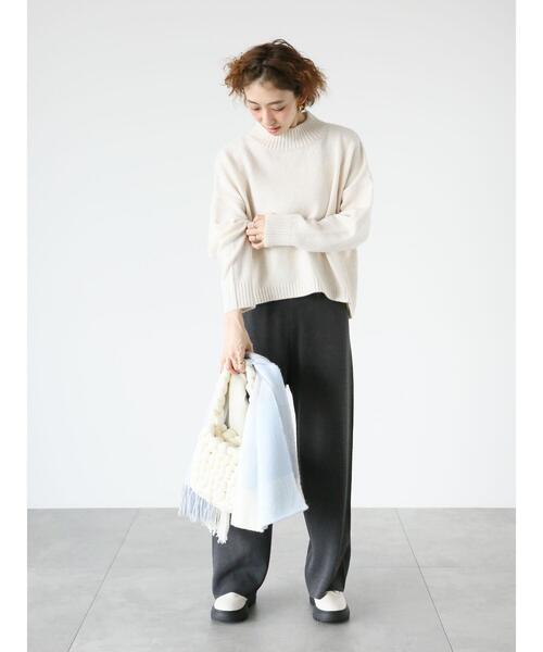 Lugnoncure(ルノンキュール)の「無地柄アソートニットパンツ(その他パンツ・レディース・ベージュ/グレー/ブラック・F)」の7枚目の写真