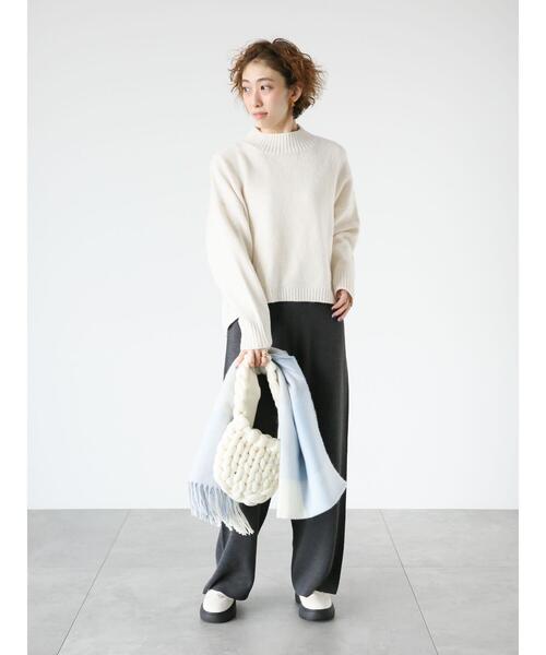 Lugnoncure(ルノンキュール)の「無地柄アソートニットパンツ(その他パンツ・レディース・ベージュ/グレー/ブラック・F)」の10枚目の写真