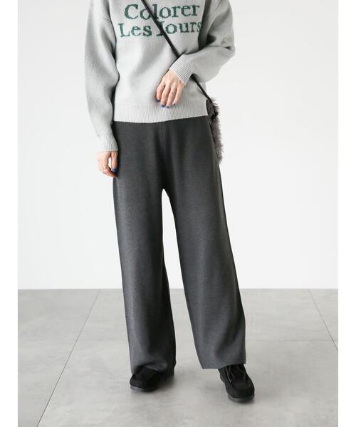 Lugnoncure(ルノンキュール)の「無地柄アソートニットパンツ(その他パンツ・レディース・ベージュ/グレー/ブラック・F)」の13枚目の写真