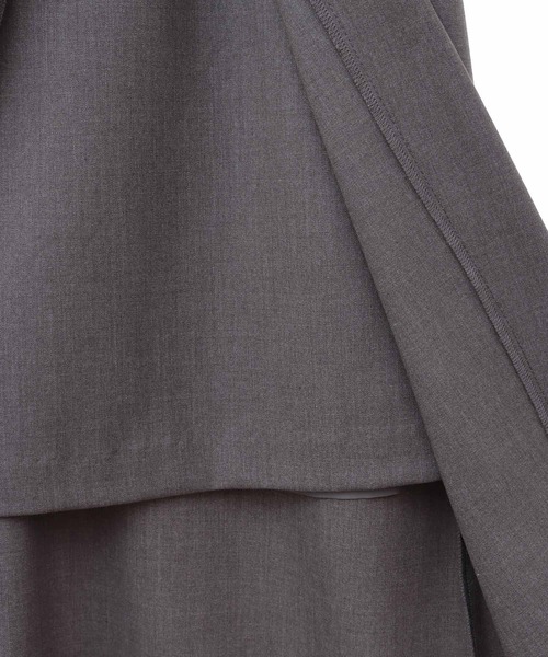 31 Sons de mode（トランテアン　ソン　ドゥ　モード）の「レイヤードペンシルジャンスカ（ジャンパースカート・レディース・ブラック/グレー・38/36）」の14枚目の写真