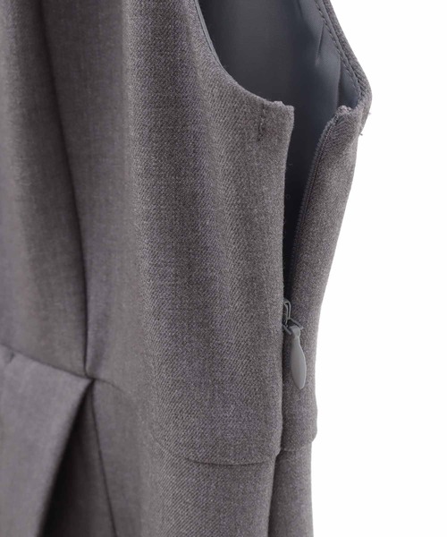 31 Sons de mode（トランテアン　ソン　ドゥ　モード）の「レイヤードペンシルジャンスカ（ジャンパースカート・レディース・ブラック/グレー・38/36）」の15枚目の写真