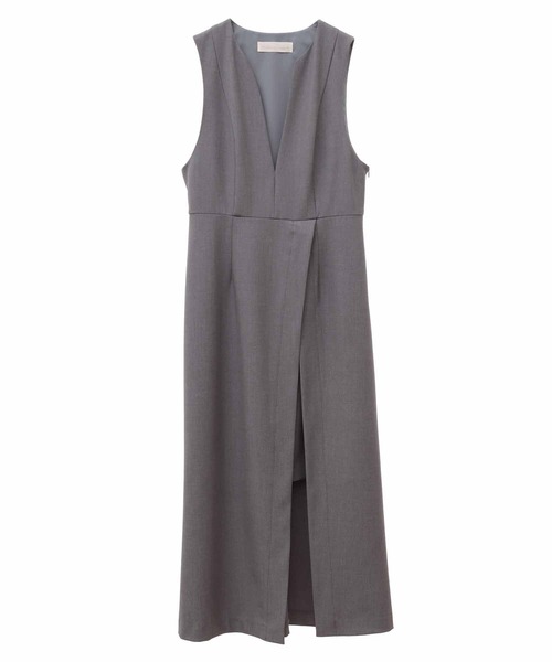 31 Sons de mode（トランテアン　ソン　ドゥ　モード）の「レイヤードペンシルジャンスカ（ジャンパースカート・レディース・ブラック/グレー・38/36）」の19枚目の写真