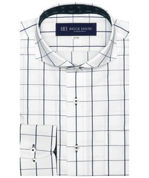 形態安定ノーアイロン ホリゾンタルワイド 長袖ビジネスワイシャツ