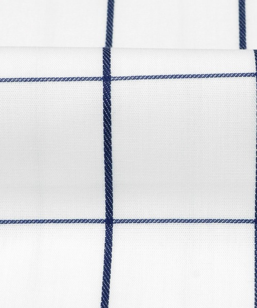 TOKYO SHIRTS（トウキョウシャツ）の「形態安定ノーアイロン ホリゾンタルワイド 長袖ビジネスワイシャツ（ビジネスシャツ・メンズ・ブルー・首回り42cm-裄丈86cm/首回り42cm-裄丈82cm/首回り41cm-裄丈86cm/首回り39cm-裄丈84cm/首回り39cm-裄丈80cm/首回り43cm-裄丈86cm/首回り43cm-裄丈82cm/首回り41cm-裄丈82cm/首回り37cm-裄丈80cm/首回り37cm-裄丈84cm）」の4枚目の写真