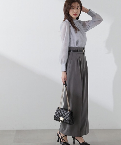 PROPORTION BODY DRESSING（プロポーションボディドレッシング）の「ストライプスタンドブラウス / 1214110103（シャツ/ブラウス・レディース・ホワイト系その他/ピンク/ブルー・SMALL/MEDIUM）」の21枚目の写真