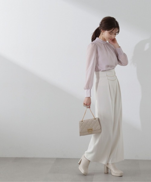 PROPORTION BODY DRESSING（プロポーションボディドレッシング）の「ストライプスタンドブラウス / 1214110103（シャツ/ブラウス・レディース・ホワイト系その他/ピンク/ブルー・SMALL/MEDIUM）」の15枚目の写真