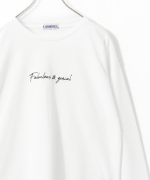 T-GRAPHICS フロント刺繍長袖Tシャツ ロンT