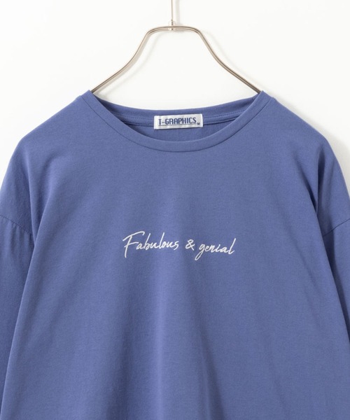 Mac-House(マックハウス)の「T-GRAPHICS フロント刺繍長袖Tシャツ ロンT(Tシャツ/カットソー・レディース・ブルー系その他/ホワイト/ブラック・M/L)」の8枚目の写真