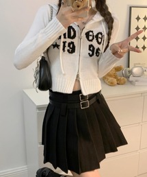 MAISON DE THERESE | フード付きニットカーディガン ジップアップ セーター(カーディガン/ボレロ)