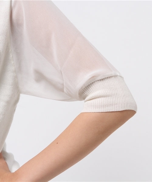 WEGO（ウィゴー）の「WEGO/ARMYポケットニット（ニット/セーター・レディース・カーキ/ホワイト・FREE）」の6枚目の写真