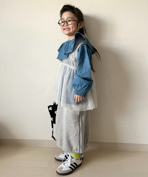 CIAOPANIC TYPY（チャオパニックティピー）の「【WEB限定】【KIDS】フリルカラーブラウス（シャツ/ブラウス・キッズ・サックスブルー/ネイビー・SMALL/MEDIUM/LARGE/X-LARGE/XX-LARGE）」の14枚目の写真