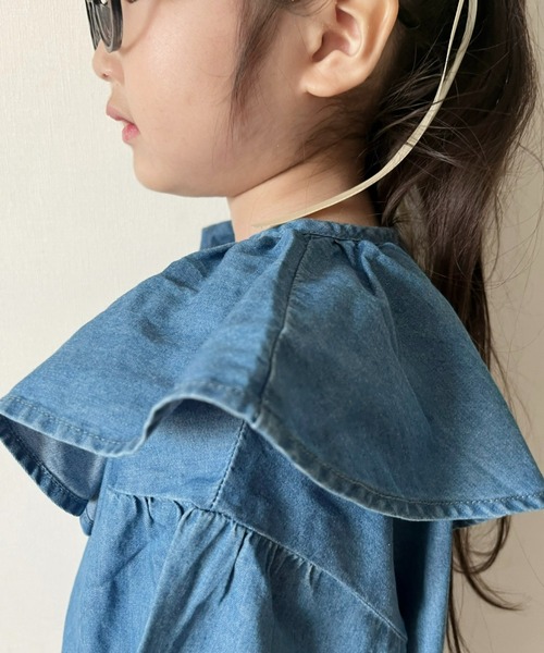 CIAOPANIC TYPY（チャオパニックティピー）の「【WEB限定】【KIDS】フリルカラーブラウス（シャツ/ブラウス・キッズ・サックスブルー/ネイビー・SMALL/MEDIUM/LARGE/X-LARGE/XX-LARGE）」の19枚目の写真