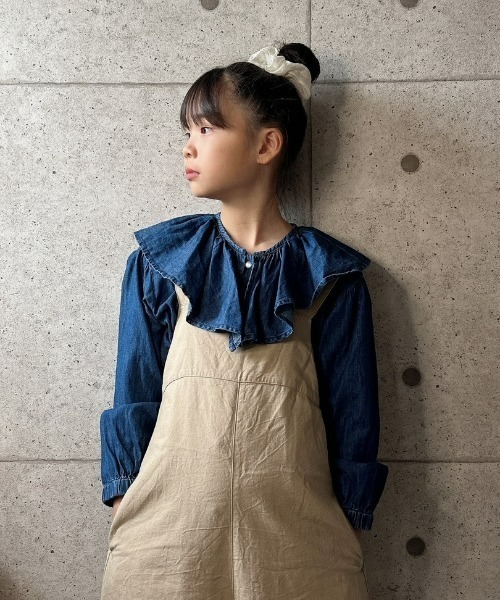 CIAOPANIC TYPY（チャオパニックティピー）の「【WEB限定】【KIDS】フリルカラーブラウス（シャツ/ブラウス・キッズ・サックスブルー/ネイビー・SMALL/MEDIUM/LARGE/X-LARGE/XX-LARGE）」の12枚目の写真