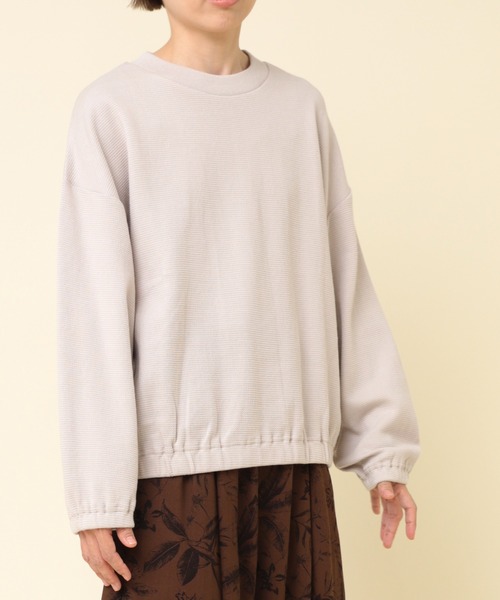 RNA-N(アールエヌエーエヌ)の「M2175 ダブルフェイスギャザープルオーバー(Tシャツ/カットソー・レディース・アッシュグレー/ブラック/パープル・MEDIUM)」の3枚目の写真