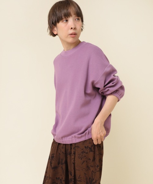 RNA-N(アールエヌエーエヌ)の「M2175 ダブルフェイスギャザープルオーバー(Tシャツ/カットソー・レディース・アッシュグレー/ブラック/パープル・MEDIUM)」の12枚目の写真