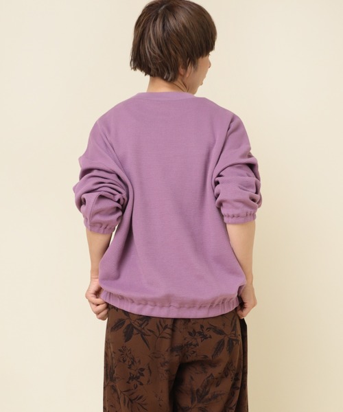 RNA-N(アールエヌエーエヌ)の「M2175 ダブルフェイスギャザープルオーバー(Tシャツ/カットソー・レディース・アッシュグレー/ブラック/パープル・MEDIUM)」の8枚目の写真