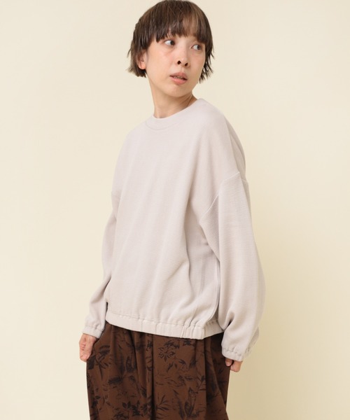RNA-N(アールエヌエーエヌ)の「M2175 ダブルフェイスギャザープルオーバー(Tシャツ/カットソー・レディース・アッシュグレー/ブラック/パープル・MEDIUM)」の17枚目の写真