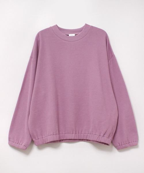RNA-N(アールエヌエーエヌ)の「M2175 ダブルフェイスギャザープルオーバー(Tシャツ/カットソー・レディース・アッシュグレー/ブラック/パープル・MEDIUM)」の18枚目の写真